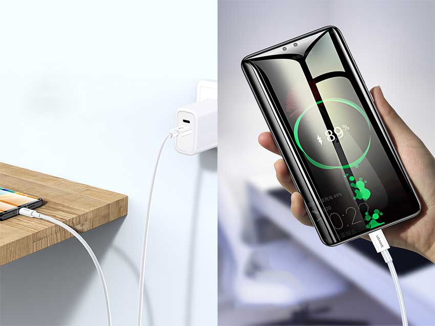 Usams U44 Type-C to Lightning PD Fast Charging & Data Cable - Lightning  Cable